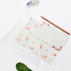 Cute stationary writing paper and envelope kits