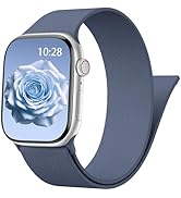 Patented Magnetic Sport Silicone Band Compatible with Apple Watch Bands 40mm 41mm 42mm 38mm 44mm ...