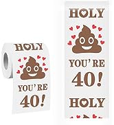 40th Birthday Toilet Paper Gift for Men and Women Roll Prank Funny 40 Birthday Gag Gifts Novelty ...