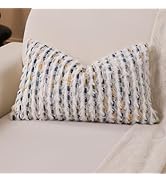 KOOLIFE Boho Lumbar Pillow Cover 12x20 Inch Pack of 1 Farmhouse Rectangle Decorative Couch Throw ...