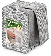 WYDZKJ 12Pack Upgrade Multipurpose Wire Dishwashing Rags, Double-Side Non Scratch Wire Dishcloth,...