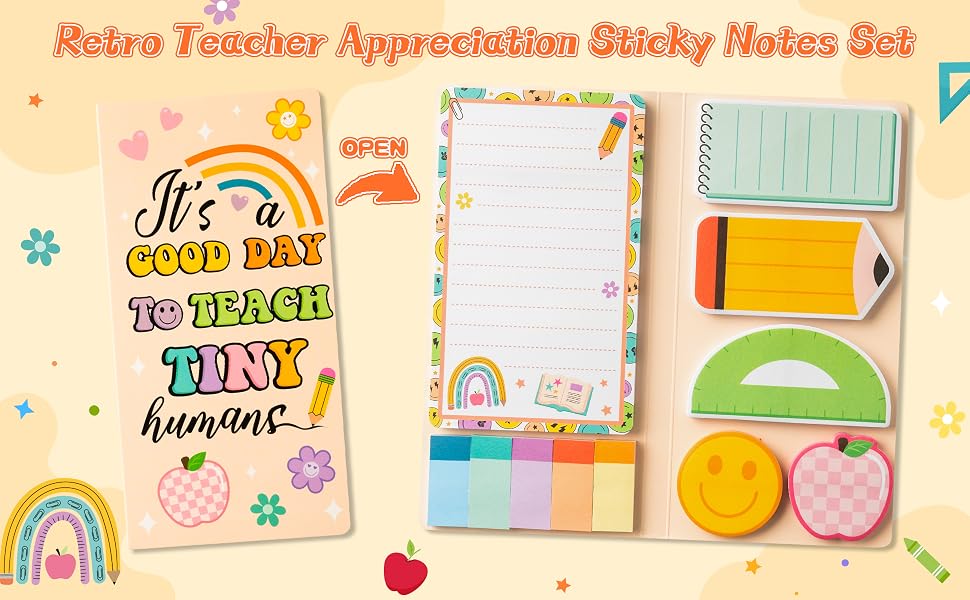 Retro Teacher Sticky Notes