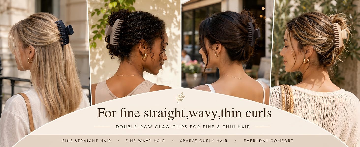 Claw Clips for Thin Fine Hair