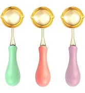 Wax Seal Stamp Spoon, 3pcs Dual Pointed Mouth Design Wax Seal Spoon for Wax Seal Stamp DIY Wax St...