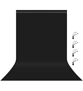 PULUZ 3.3 feet x 6.6 feet Polyester Backdrop Drapes Curtains Panels with Rod Pockets - Background...
