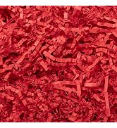 Mefleet 1 LB Crinkle Cut Paper Shred Filler Red Crinkle Paper Shredded Paper for Gift Box - Gift ...