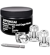 Xpokcai 60-Pack 304 Stainless Steel-M6*20mm Rack Mount Screws and Cage Nuts for Server Racks?Rout...