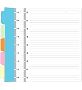 9 Disc Lined Paper Refills for Happy Planners - 100 Sheets/200 Pages Classic Size Lined Paper wit...