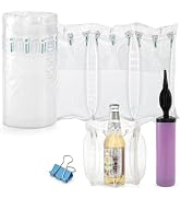 Tebery 400 Count Air Pillows for Shipping, Inflatable Air Cushion Bags Roll with Pump, Leak-Proof...