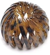 Coffee Vintage Bird's Nest Bun Maker Hair Claw, Simple Women Temperament Ponytail Holder Hair Loo...