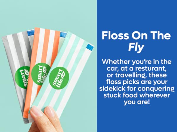 All natural dental floss picks made from gluten free straw wheat.