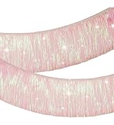Fringe Tinsel Garland Fringe Banner for Party Decorations (Pink)