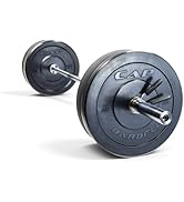 CAP Barbell Olympic Weight Set with 7ft Barbell & Bumper Plates | 160-370 lbs | Multiple Options
