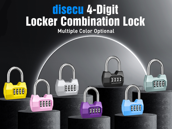 disecu 4-Digit Locker combination Lock