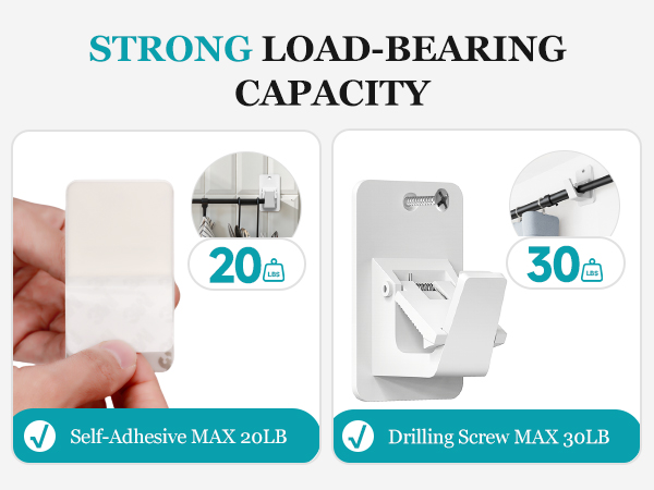 3M Adhesive Curtain Rod Brackets