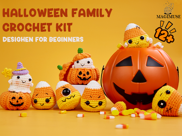 halloween family crochet kit