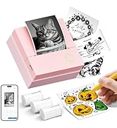 ETIKEZ PM290C Thermal Sticker Printer, Pink