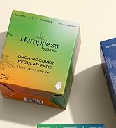 Hempress Ultra Thin Pads for Women, 36 Count, Feminine Care Organic Pads, Regular Flow Ultra Abso...