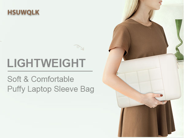 lightweight soft puffy laptop case