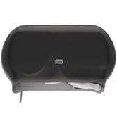 Tork Twin Jumbo Toilet Paper Roll Dispenser Smoke T22, Refill Indicator Window, 56TR