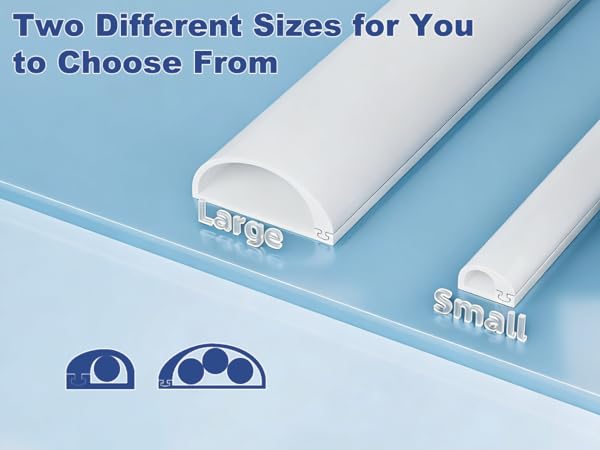 small & large size