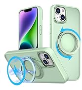 v-Golvin Strong Magnetic for iPhone 13/14 Case with Stand,Fit for MagSafe,360°Rotatable Ring Desi...