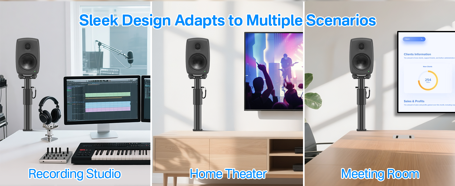 Desktop Speaker Stands for Genelec G1