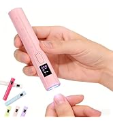 ELUCIA Handheld UV Nail Light – Flash Cure Pen & UV Nail Pen, Cordless Rechargeable Mini UV Light...