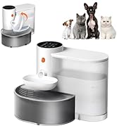 Potaroma Smart Wireless Pet Water Fountain, No Filter, 3.5L Large Capacity, Rechargeable Automati...