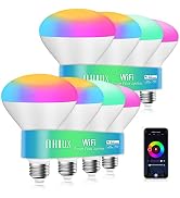 OHLUX Smart WiFi Flood Light Bulbs E26 Base 900Lumen (100W Equivalent),10W BR30 LED Bulb Compatib...