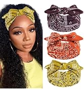 STGDAK Bow Headbands for Women Wide Headband Non Slip Head Wraps Knotted Headband Scarf Workout T...
