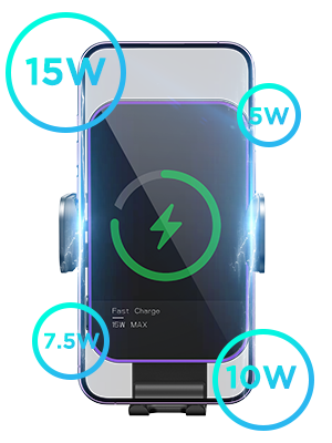 car phone holder mount wireless charging