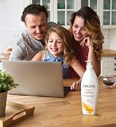 Family gathered around a lap top with a bottle of Jergens Lotion next to it