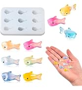 Mini Shark Figurine Silicone Mold for Resin Fairy Garden Landscape Decor | Tiny Ocean Animal Epox...