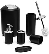 Moss & Stone 6 pcs Bathroom Accessories Set, Bathroom Decor Sets Includes Soap Dispenser, Toothbr...