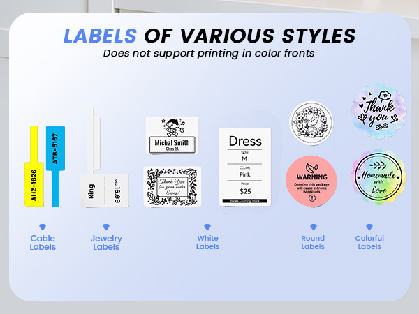 label maker waterproof labels