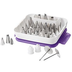 decorating tip set, master decorating, coupler set, flower nail, tip storage case, wilton