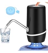 5 Gallon Electric Portable Water Dispenser, Universal USB Charging Water Bottle Pump, 5 Gallon Ju...