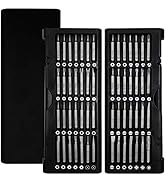 Precision Screwdriver Set S2 Steel with Aluminum Case, 57 in 1 Magnetic Driver Bit Mini Pocket Sc...