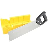 GreatNeck BSB14 Mitre Box and Saw Set, 12 Inch Mitre Box with 14 Inch Back Saw, Precision Cuts fo...