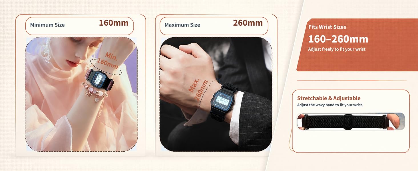 Elastic Nylon Watch Band