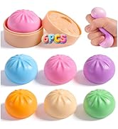 6 Pack Dumpling Squishy Mystery Box, 6 Color Dumpling Squishy Pack, Dumplings Squeeze Fidget Toys...
