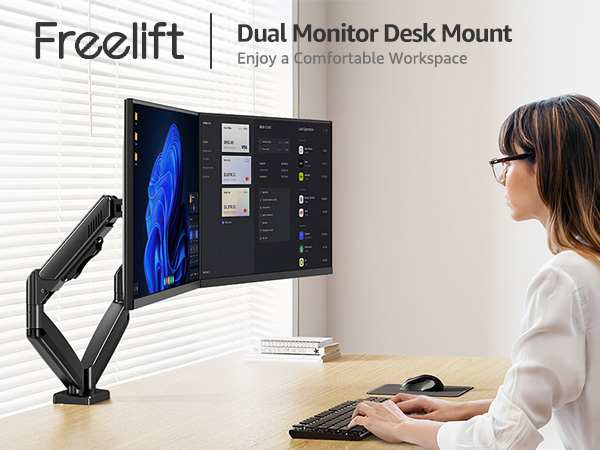dual monitor stand