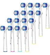 Replacement Brush Heads Compatible with Braun Oral-B, 16pcs Professional Electric Toothbrush Head...