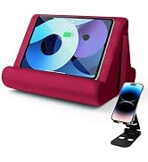 Sttargxing Multi-Angle Tablet Stand with Soft Pad and Net Pocket - Universal Phone and Pad Holder...