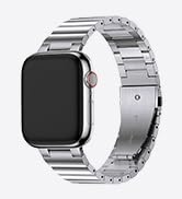 Fullmosa Band for Apple Watch 45/44/42mm | Stainless Steel Band with TPU Case for iWatch Series 9...
