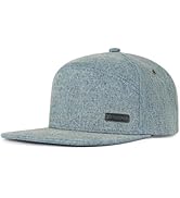 FEINION Retro Denim-Style Flat Brim Baseball Cap Streetwear Snapback Hat for Man Woman