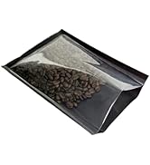 PABCK 50 Pieces Black Vacuum Sealer Bags for Food Storage 5.91x8.66 inch Textured Clear Plastic F...