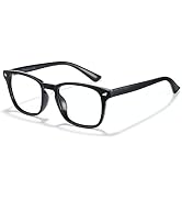 Cyxus Blue Light Blocking Computer Glasses Square Classic Retro Clear Lens Eyeglasses Frame for W...