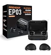 PROHEAR EP03 True Wireless Bluetooth Earbuds, 25dB NRR OSHA Hearing Protection for Work with Micr...